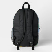 Rucksack mit Van Goughs Weizenfeld mit Zypressen (Rückseite)