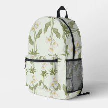 Rucksack mit weißer Blume