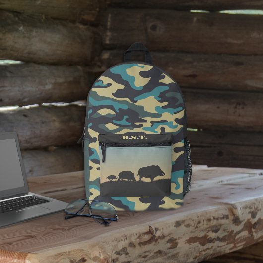 Rucksack mit Wild Boar und Camouflage