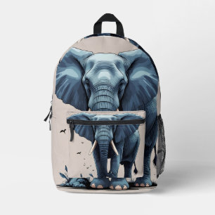 Rucksack mit wilden Elefanten, Reisen mit der Tier