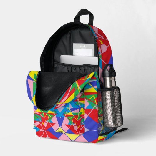 Rucksack : Moving Gefühl . (Rückseitige Ecke links (Offen) )