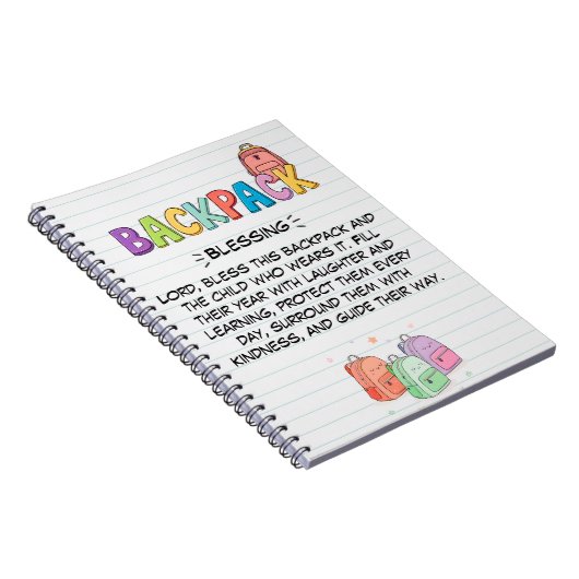 Rucksack-Notebook Notizblock (Rechte Seite)