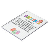Rucksack-Notebook Notizblock (Linke Seite)