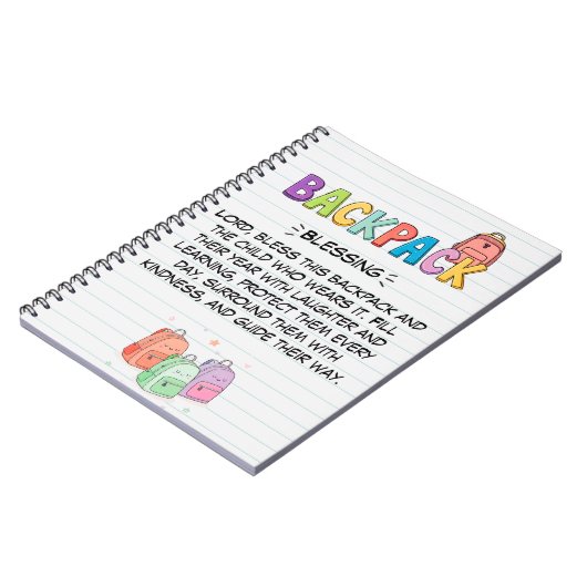 Rucksack-Notebook Notizblock (Linke Seite)