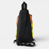 Rucksack : Orange Gelbe Blume . (Rückseite)