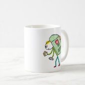 Rucksack-Reisender Kaffeetasse (VorderseiteRechts)