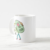 Rucksack-Reisender Kaffeetasse (Vorderseite Links)