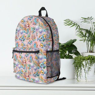 Rucksack rosa Meerjungfrau