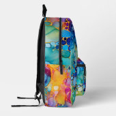 Rucksack-Rucksack für Regenbogenalkohol und Tinten Bedruckter Rucksack (Links)