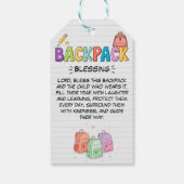 Rucksack-Segen-Doppelseitiges Etikett Geschenkanhänger (Rückseite)