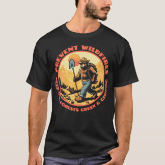 Rucksack Smokey Bear Halte Unsere Wälder Grün T-Shirt