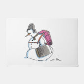 Rucksack Snowman-Türmchen Fußmatte (Vorderseite)