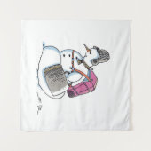 Rucksack Snowman-Wandteppiche Wandteppich (Vorderseite (Horizontal))