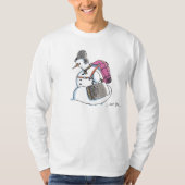 Rucksack Snowman weißes langärmeliges Shirt (Vorderseite)