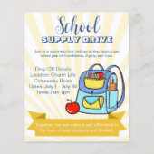 Rucksack-Spendenaktion für die Kirchenschule Flyer (Vorne)