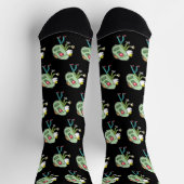 Rucksack-Strichmännchen Socken (Oben)