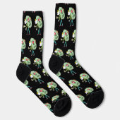 Rucksack-Strichmännchen Socken (Rechts)
