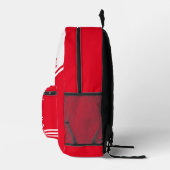 Rucksack-Team Cheerleader Personalisiert rot Bedruckter Rucksack (Rechts)