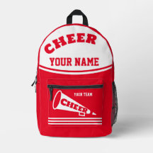 Rucksack-Team Cheerleader Personalisiert rot
