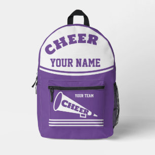 Rucksack-Team Cheerleader Personalisierte Purpur Bedruckter Rucksack