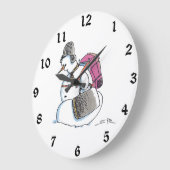 Rucksack-Uhr Große Wanduhr (Winkel)
