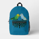 Rucksack - Vögel von Spielzeug sitzen auf Bush (Vorderseite)