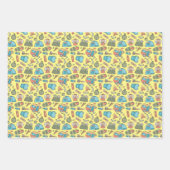 Rucksack-Zelt-Bushcraft-Camping-Muster 3 Geschenkpapier Set (Vorderseite)