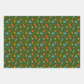 Rucksack-Zelt-Bushcraft-Camping-Muster 4 Geschenkpapier Set (Vorderseite 2)