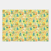 Rucksack-Zelt-Bushcraft-Camping-Muster 5 Geschenkpapier Set (Vorderseite 3)