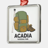 Rucksack zum Acadia Nationalpark Ornament Aus Metall (Links)