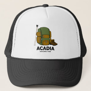 Rucksack zum Acadia Nationalpark Truckerkappe