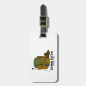 Rucksack zum Grand Teton Nationalpark Gepäckanhänger (Vorderseite vertikal)