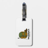 Rucksack zum Haleakala Nationalpark Gepäckanhänger (Rückseite vertikal)