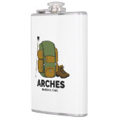 Rucksack zum Nationalpark Arches Flachmann (Links)