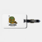 Rucksack zum Nationalpark Arches Gepäckanhänger (Rückseite horizontal)