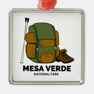 Rucksack zum Nationalpark Mesa Verde Ornament Aus Metall