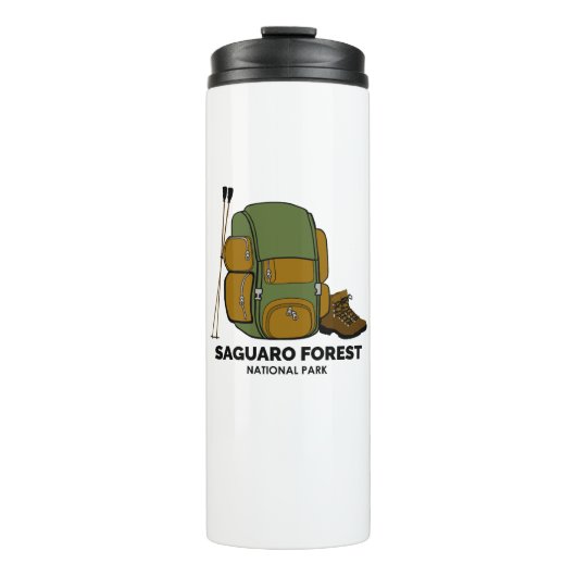 Rucksack zum Saguaro Forest National Park Thermosbecher (Vorderseite)