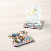 Rucksack zur Schulkatzenrüstung Getränkeuntersetzer (Rechte Seite)