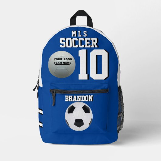 Rucksäcke für personalisierte Fußballspieler (Vorderseite)