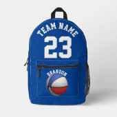 Rucksäcke Kinder Basketball-Basketball (Vorderseite)