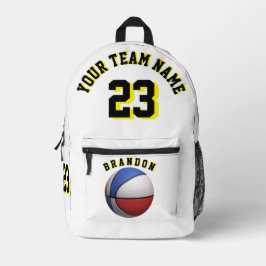 Rucksäcke Kinder Basketball Sport Schulfarben