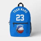 Rucksäcke Kinder Basketball-Sportschule blau (Vorderseite)