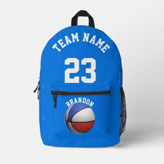 Rucksäcke Kinder Basketball-Sportschule blau (Vorderseite)