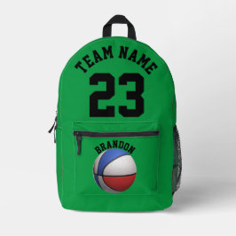 Rucksäcke Kinder Basketball-Sportschule grün