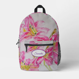 Rucksäcke Lily Lilies Watercolor Girls Rucksack