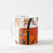Rucksäcke und Schulmaterial für den Schulbeginn.  Kaffeetasse (Vorderseite Links)