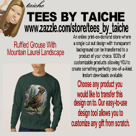 Rucksackhuhn mit Berglandschaft Sweatshirt