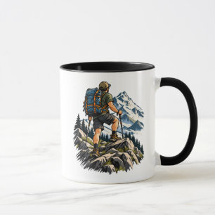 Rucksacktouren und Bergwandern für Wanderer Tasse