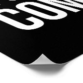 Rückschlag im Vergleich zur Comeback - Erfolg Moti Poster (Ecke)