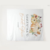 Rückschlag in der Liebe, Pumpkin Fall Brautparty Wandteppich (Vorderseite (Horizontal))